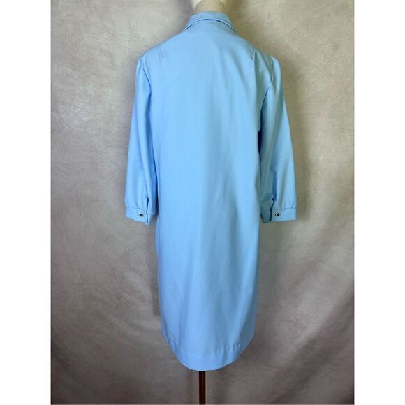 Vintage 1970s Blue Shift Dress - Picture 5 of 6